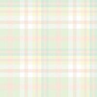 Pastel Tartan Plaid Pattern Design Textile Is Woven in a Simple Twill, Two Over Two Under the Warp, Advancing One Thread at Each Pass. vector