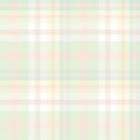 Pastel Tartan Plaid Pattern Design Textile Is Woven in a Simple Twill, Two Over Two Under the Warp, Advancing One Thread at Each Pass. vector