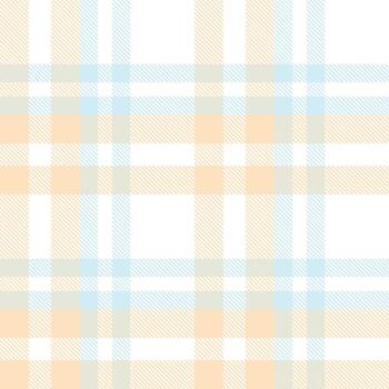 Pastel Tartan Plaid Pattern Fabric Design Texture Is a Patterned Cloth Consisting of Criss Crossed, Horizontal and Vertical Bands in Multiple Colours. Tartans Are Regarded as a Cultural Scotland. vector