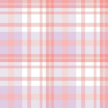Pastel Tartan Plaid Pattern Fabric Vector Design Is a Patterned Cloth Consisting of Criss Crossed, Horizontal and Vertical Bands in Multiple Colours. Tartans Are Regarded as a Cultural Scotland.