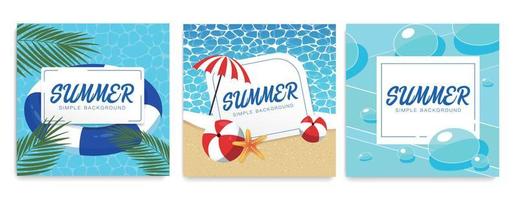 verano rebaja antecedentes banners.vector ilustración modelo colocar. vector