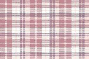 Purple Tartan Pattern Fabric Design Texture Is Made With Alternating Bands of Coloured  Pre Dyed  Threads Woven as Both Warp and Weft at Right Angles to Each Other. vector