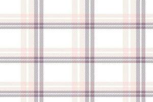 Purple Tartan Pattern Design Texture Is Woven in a Simple Twill, Two Over Two Under the Warp, Advancing One Thread at Each Pass. vector