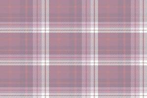 Purple Tartan Pattern Fashion Design Texture Is Made With Alternating Bands of Coloured  Pre Dyed  Threads Woven as Both Warp and Weft at Right Angles to Each Other. vector