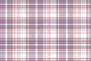Purple Tartan Pattern Fabric Vector Design the Resulting Blocks of Colour Repeat Vertically and Horizontally in a Distinctive Pattern of Squares and Lines Known as a Sett. Tartan Is Plaid