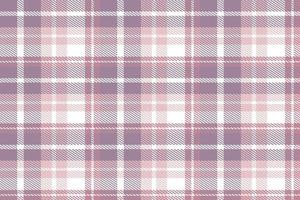 Purple Tartan Pattern Fabric Vector Design the Resulting Blocks of Colour Repeat Vertically and Horizontally in a Distinctive Pattern of Squares and Lines Known as a Sett. Tartan Is Plaid