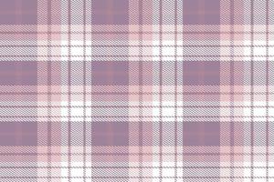 Purple Plaid Pattern Design Textile Is Woven in a Simple Twill, Two Over Two Under the Warp, Advancing One Thread at Each Pass. vector