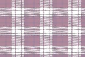 Purple Plaid Pattern Design Textile Is Made With Alternating Bands of Coloured  Pre Dyed  Threads Woven as Both Warp and Weft at Right Angles to Each Other. vector