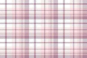 Purple Plaid Pattern Fashion Design Texture Is Woven in a Simple Twill, Two Over Two Under the Warp, Advancing One Thread at Each Pass. vector