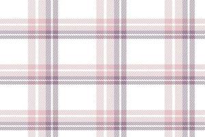 Purple Plaid Pattern Fabric Design Texture Is Woven in a Simple Twill, Two Over Two Under the Warp, Advancing One Thread at Each Pass. vector