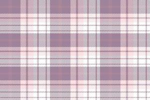 Purple Plaid Pattern Fashion Design Texture Is Made With Alternating Bands of Coloured  Pre Dyed  Threads Woven as Both Warp and Weft at Right Angles to Each Other. vector