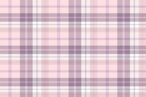 Purple Plaid Pattern Fabric Design Background Is Woven in a Simple Twill, Two Over Two Under the Warp, Advancing One Thread at Each Pass. vector