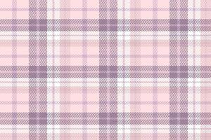 Purple Plaid Pattern Fabric Design Background Is Woven in a Simple Twill, Two Over Two Under the Warp, Advancing One Thread at Each Pass. vector