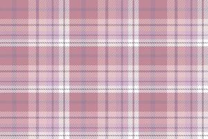 Purple Tartan Plaid Pattern Seamless Textile Is Made With Alternating Bands of Coloured  Pre Dyed  Threads Woven as Both Warp and Weft at Right Angles to Each Other. vector