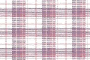 Purple Tartan Plaid Pattern Design Textile Is Made With Alternating Bands of Coloured  Pre Dyed  Threads Woven as Both Warp and Weft at Right Angles to Each Other. vector