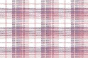 Purple Tartan Plaid Pattern Design Textile Is Woven in a Simple Twill, Two Over Two Under the Warp, Advancing One Thread at Each Pass. vector