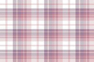 Purple Tartan Plaid Pattern Design Textile Is Woven in a Simple Twill, Two Over Two Under the Warp, Advancing One Thread at Each Pass. vector