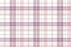 Purple Tartan Plaid Pattern Seamless Texture Is Woven in a Simple Twill, Two Over Two Under the Warp, Advancing One Thread at Each Pass. vector