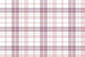 Purple Tartan Plaid Pattern Seamless Texture Is Woven in a Simple Twill, Two Over Two Under the Warp, Advancing One Thread at Each Pass. vector