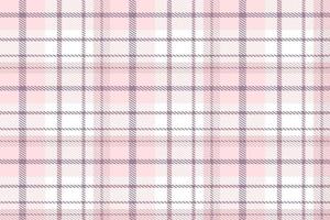 Purple Tartan Plaid Pattern Fabric Design Texture Is Made With Alternating Bands of Coloured  Pre Dyed  Threads Woven as Both Warp and Weft at Right Angles to Each Other. vector