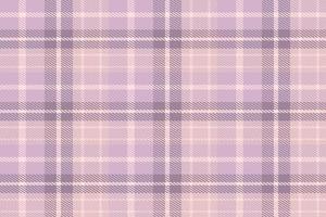Purple Tartan Plaid Pattern Fashion Design Texture Is Made With Alternating Bands of Coloured  Pre Dyed  Threads Woven as Both Warp and Weft at Right Angles to Each Other. vector