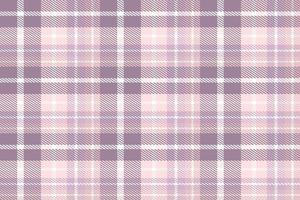 Purple Tartan Plaid Pattern Fashion Design Texture Is Woven in a Simple Twill, Two Over Two Under the Warp, Advancing One Thread at Each Pass. vector
