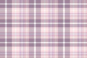 Purple Tartan Plaid Pattern Fashion Design Texture Is Woven in a Simple Twill, Two Over Two Under the Warp, Advancing One Thread at Each Pass. vector