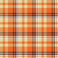 Orang Tartan Pattern Seamless Textile the Resulting Blocks of Colour Repeat Vertically and Horizontally in a Distinctive Pattern of Squares and Lines Known as a Sett. Tartan Is Plaid vector