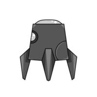 spaceship icon, a simple spaceship design with an elegant concept vector