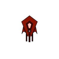spaceship icon, a simple spaceship design with an elegant concept vector
