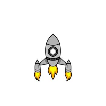 spaceship icon, a simple spaceship design with an elegant concept vector