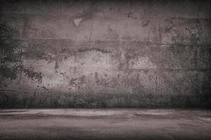 Old Grunge Concrete Room Background. photo