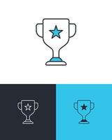 Championship or Business Achievement Award vector