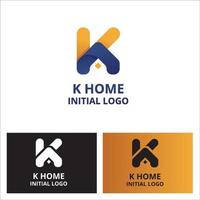 K Initial Logo for your Corporate vector