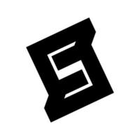 S, SS ,NS, SNS initial geometric company logo and vector icon