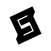 S, SS ,NS, SNS initial geometric company logo and vector icon