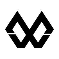 MW, WM, MXW, WXM initial geometric company logo and vector icon