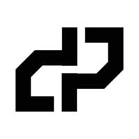 DP, DIP initials geometric company logo and vector icon