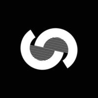 N, CC, CNC, CSC initials geometric company logo and vector icon