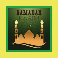 Ramadan karim social media poster design vector