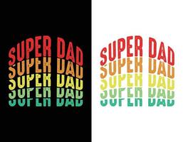 Word warp dad t-shirt design vector