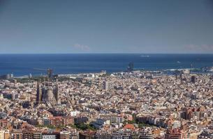 Barcelona ciudad horizonte foto