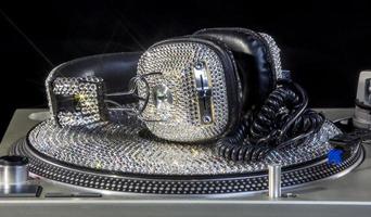 bling crystal headphones photo