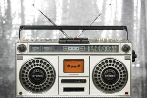 vintage ghettoblaster stereo photo