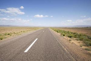 empty mountain road, morocco photo