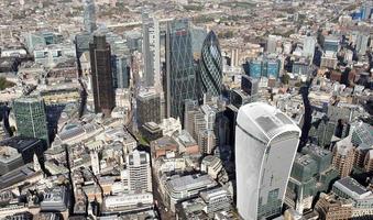 london city skyline view from above photo