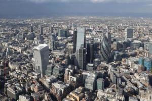 london city skyline view from above photo