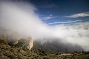 The  beautiful tavartet mountain landscape, catalunya, spain photo