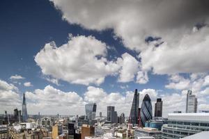 london skyline in summer photo