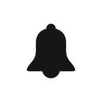 Bell icon isolated on white background vector